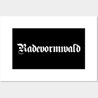 Radevormwald written with gothic font Posters and Art